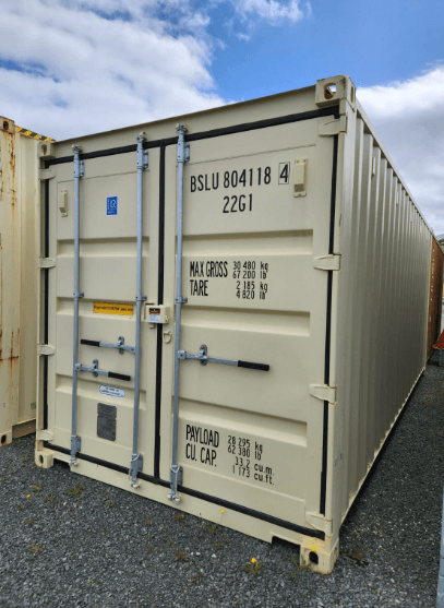20ft Beige Shipping Container - Image 4